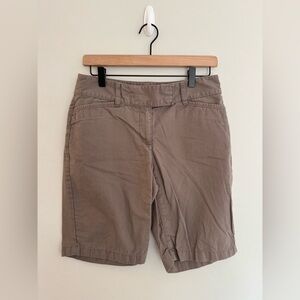 Ann Taylor Brown Curvy Fit Bermuda Shorts - Size 4